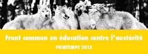 Front commun profs-élèves-employés