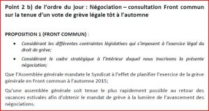 proposition Front commun