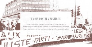 rassemblement syndical en éducation