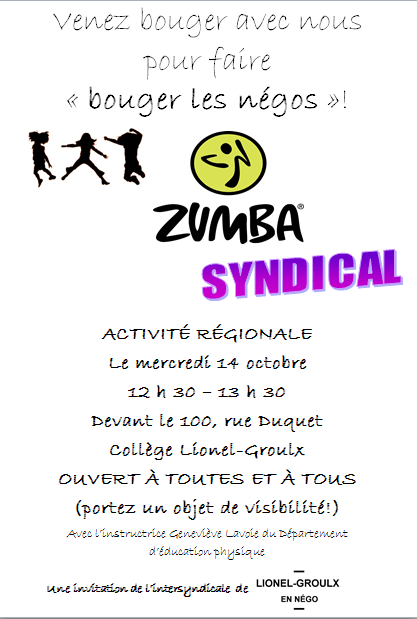 Affiche zumba