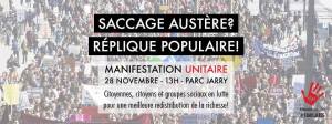 manif 28 novembre parc Jarry