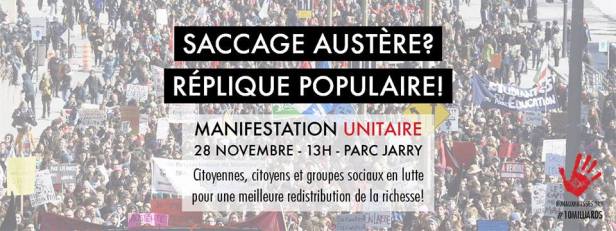 manif 28 novembre parc Jarry