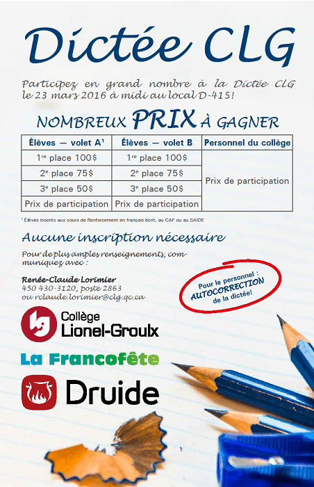 dictée CLG