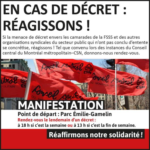 En cas de décret